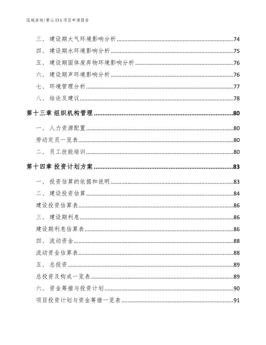 黄山EVA项目申请报告_参考模板_第5页