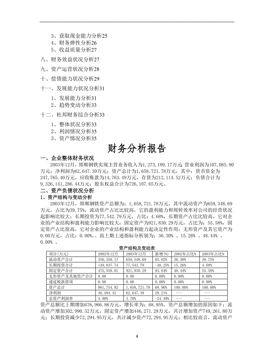 邯郸钢铁财务分析报告yukui_第4页