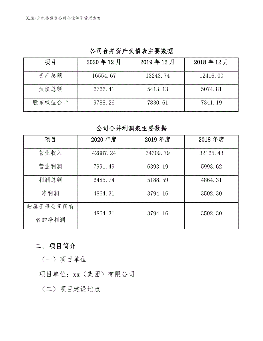 光电传感器公司企业筹资管理方案【范文】_第4页