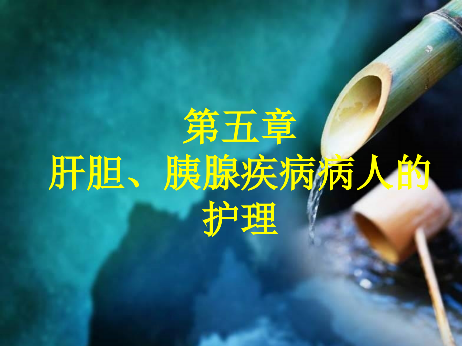 高职外科护理技术课件 工作任务五 肝胆胰_第1页