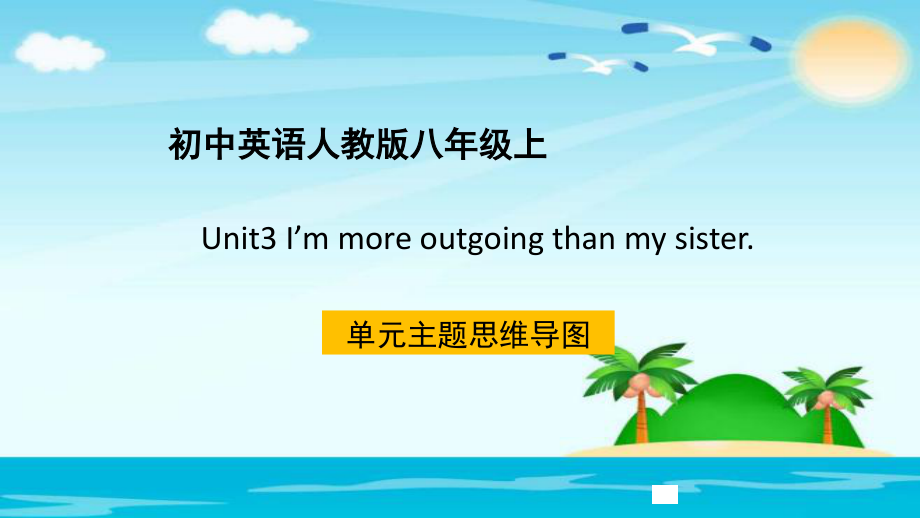 人教版八年级上册英语Unit3_单元主题思维导图(共8张PPT)_第1页