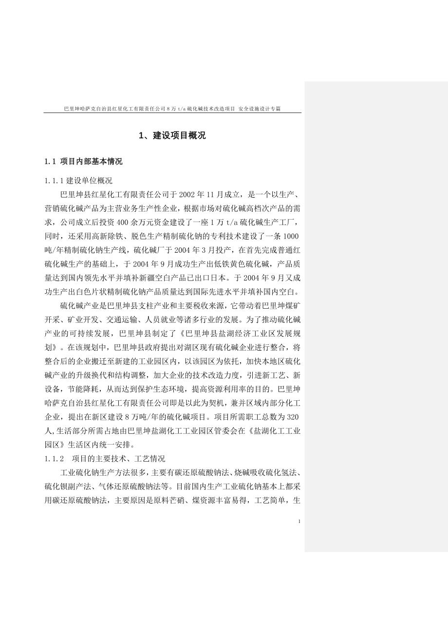 万ta硫化碱技术改造项目安全设施设计专篇(DOC 94页)_第3页