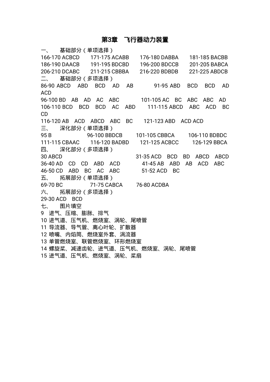 2017年航空航天概论习题(第4版)参考答案_第3页