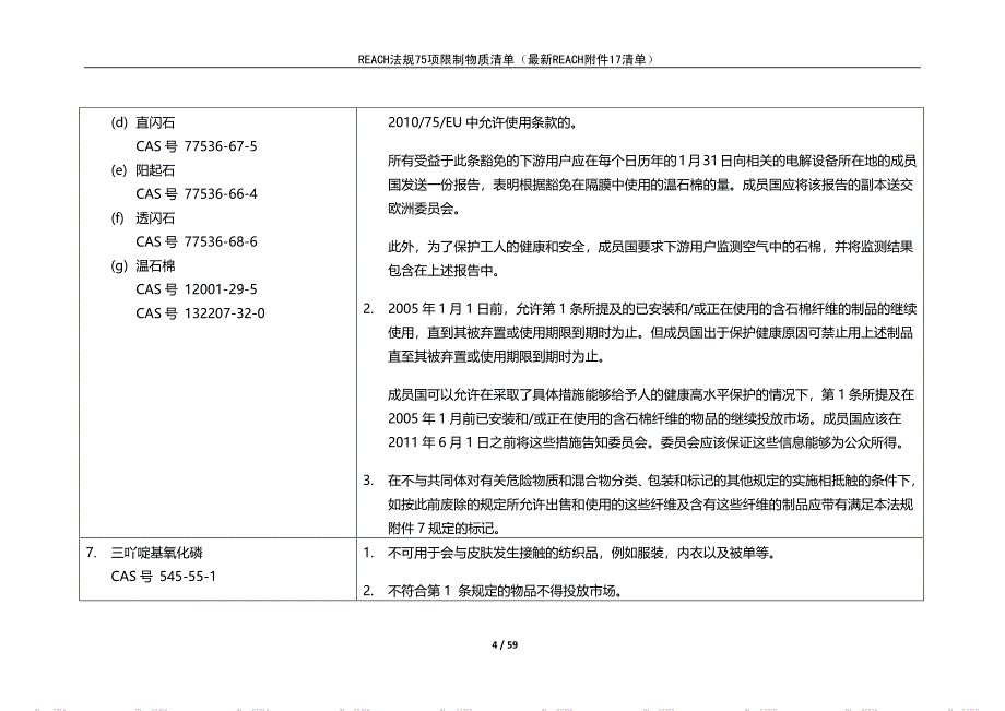 2021年最新REACH法规附件17清单75项(1月25日更新)_第4页