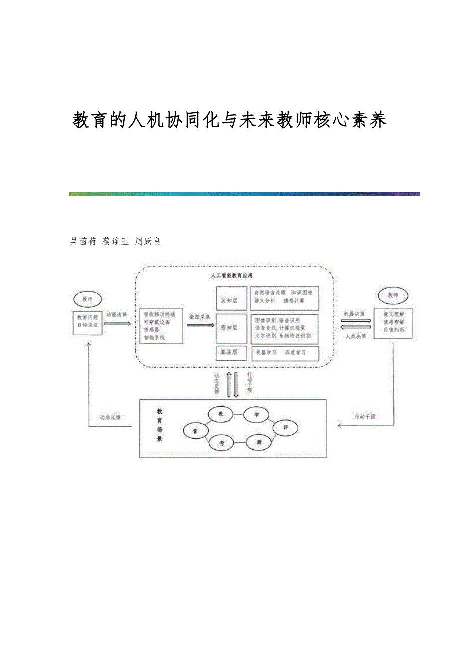 教育的人机协同化与未来教师核心素养_第1页