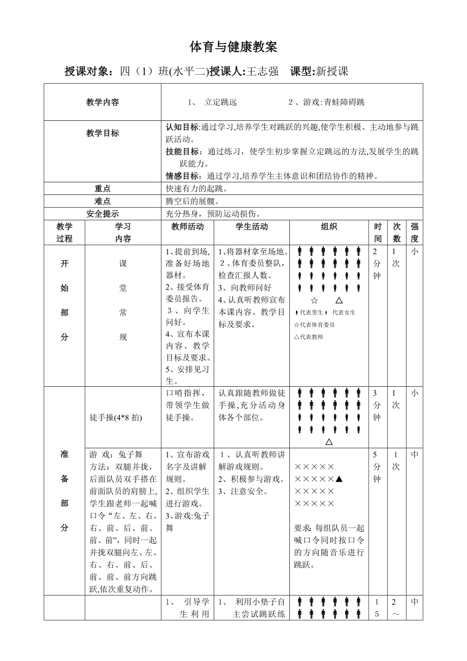 体育公开课教案体育教案模板试卷教案_第1页