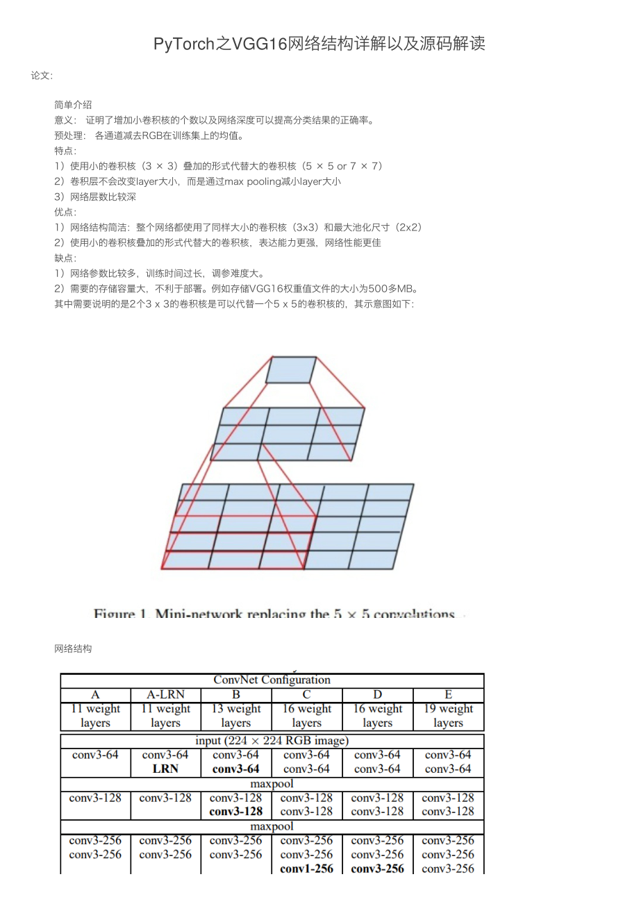 PyTorch之VGG16网络结构详解以及源码解读_第1页