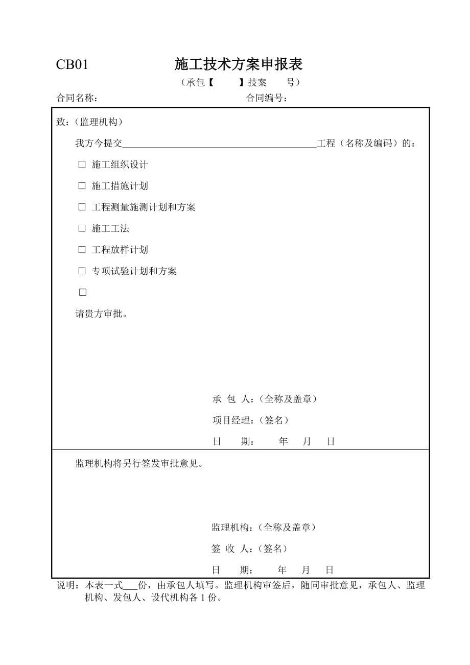 q施工监理工作常用表格_第5页