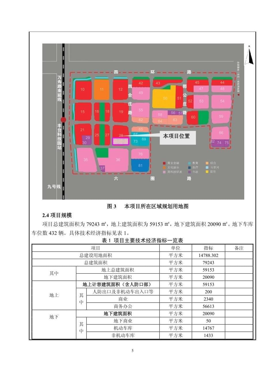 北京市丰台区花乡四合庄（中关村科技园丰台园东区三期）151628b地块b4综合性商业金融服务业用地项目_第5页