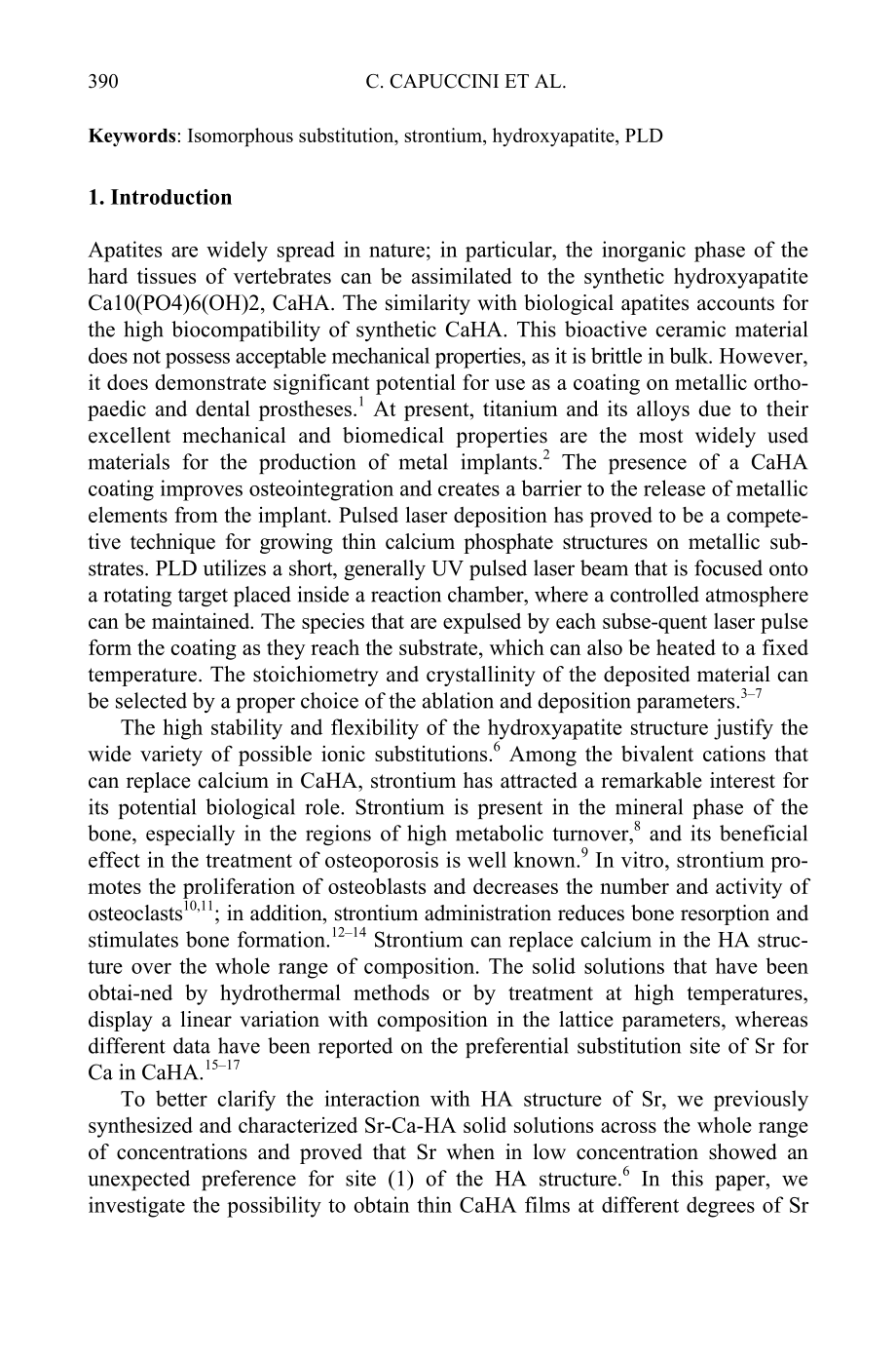 ce for peace and security series b physics and biophysics] functionalized nanoscale materials, devices and systemsstrontium-substituted hydroxyapatite thin films grown by pulsed laser deposition_第2页