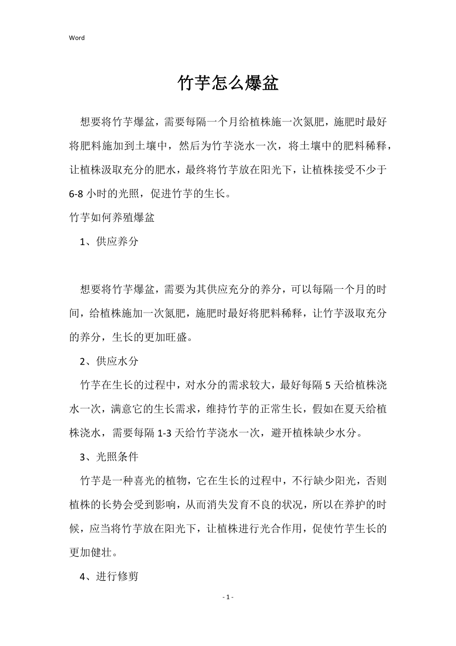 竹芋怎么爆盆_第1页