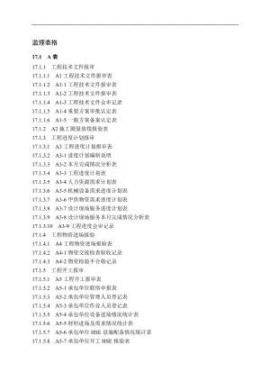 监理表格、报验用表