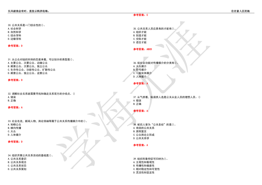 西北工业大学21春“工商管理”《公共关系学》离线作业（三）辅导答案4_第4页