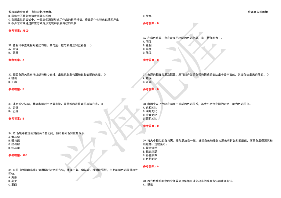 福建师范大学21春“美术学”《综合绘画》离线作业（四）辅导答案6_第4页