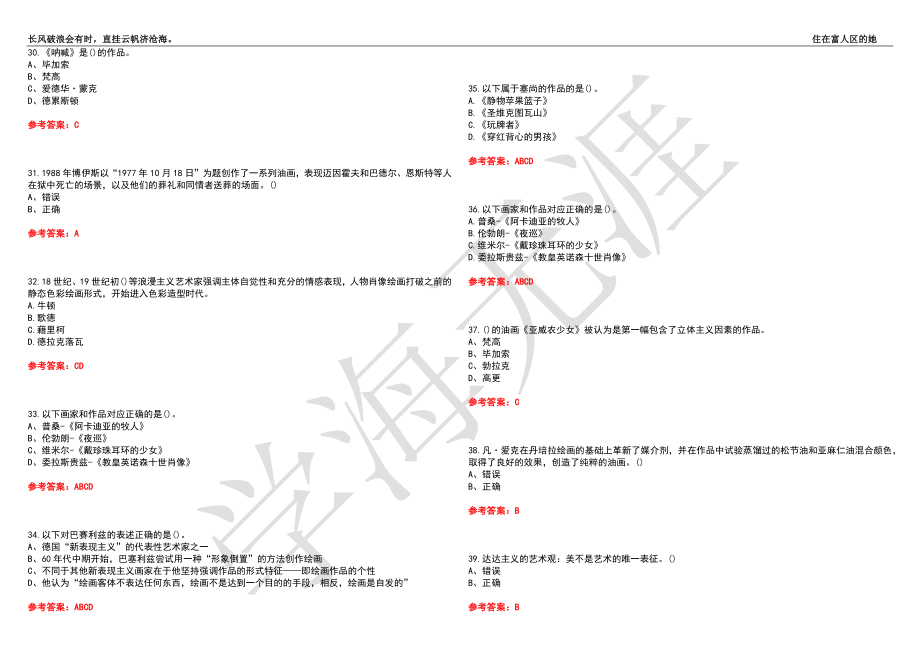 福建师范大学21春“美术学”《油画》离线作业（三）辅导答案5_第4页