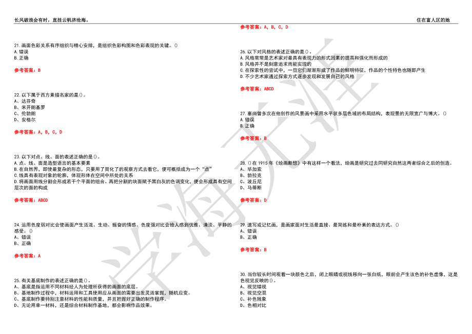 福建师范大学21春“美术学”《综合绘画》离线作业（四）辅导答案9_第3页