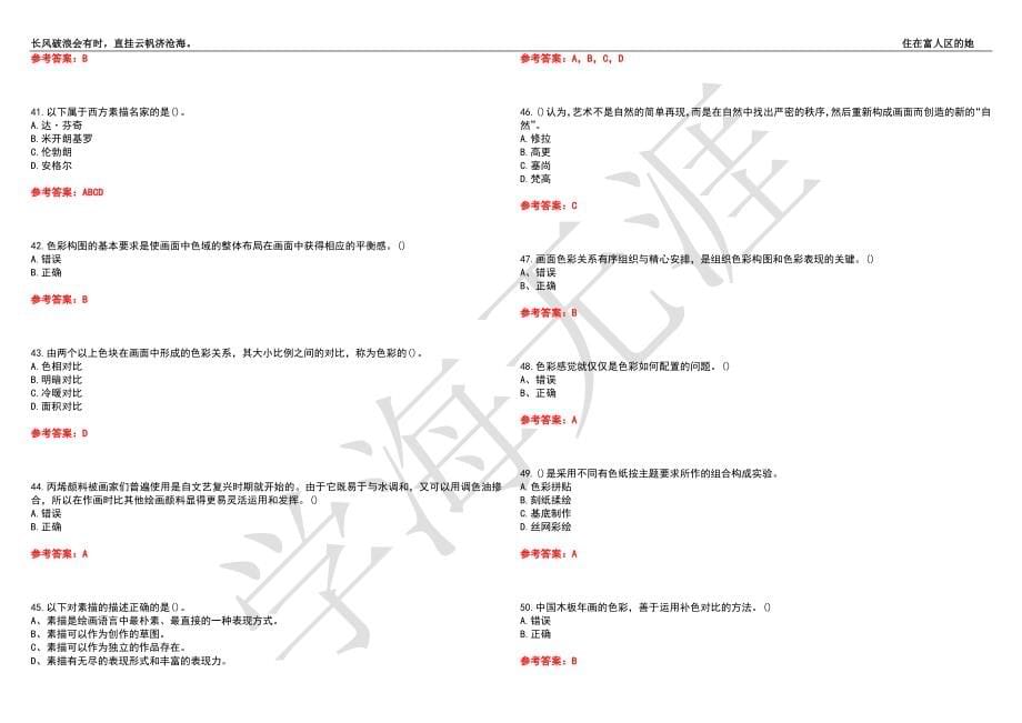 福建师范大学21春“美术学”《综合绘画》离线作业（四）辅导答案9_第5页