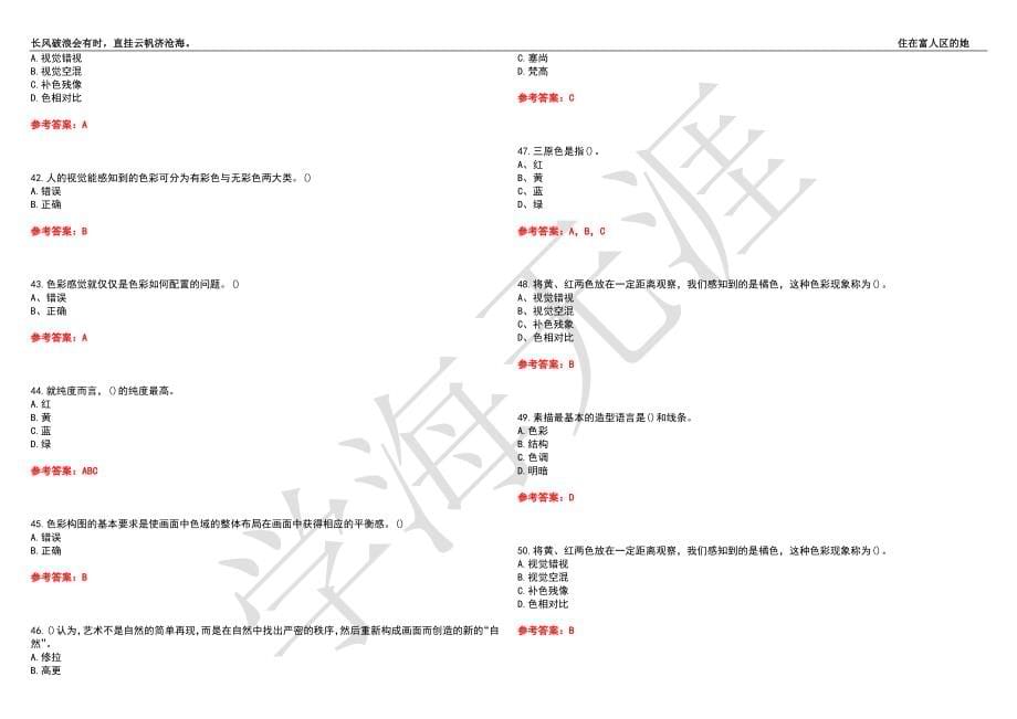 福建师范大学21春“美术学”《综合绘画》离线作业（三）辅导答案6_第5页