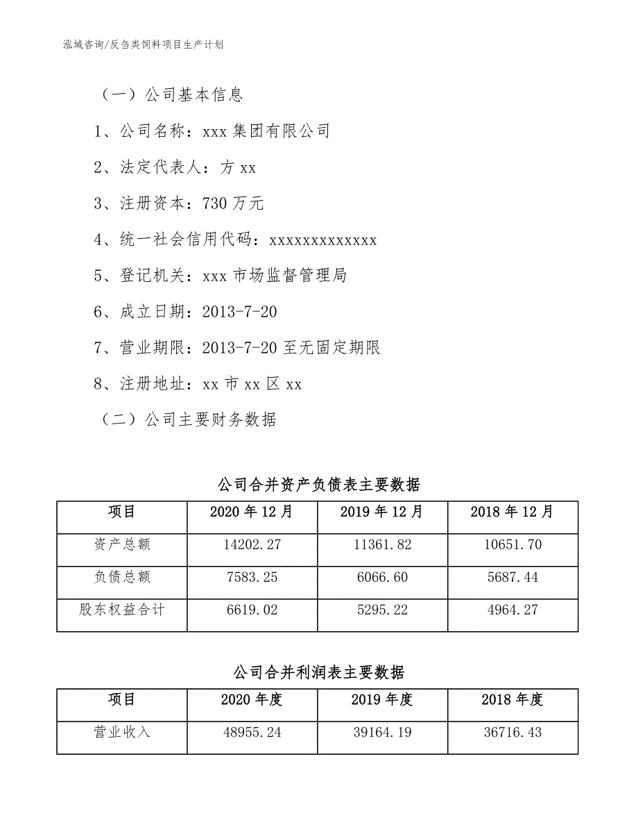 反刍类饲料项目生产计划_第3页