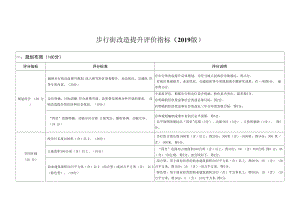 步行街改造提升评价指标2019版