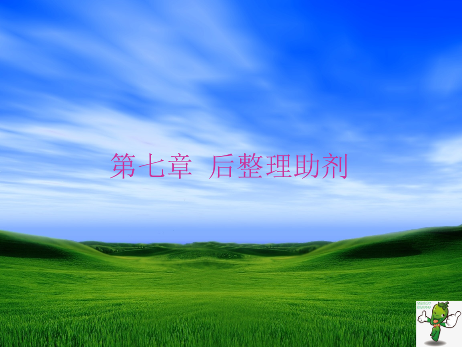 《染整助剂化学》教学课件—07后整理助剂_第1页