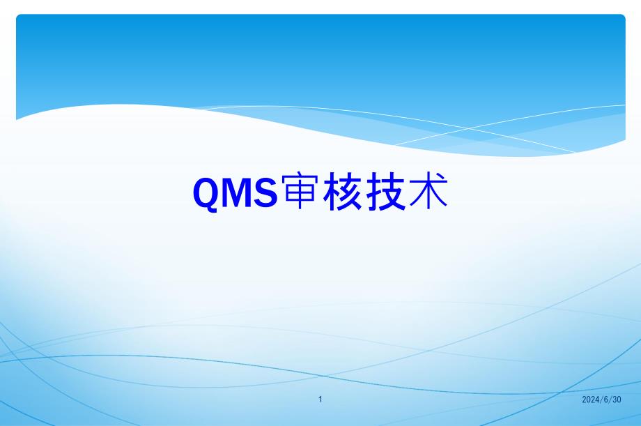 《qms审核技术》PPT课件_第1页