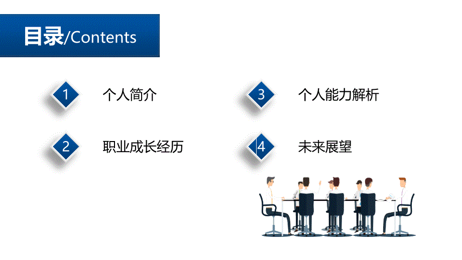 2022年优秀员工竞选PPT蓝色简约商务风企业员工工作述职报告工作总结ppt_第2页