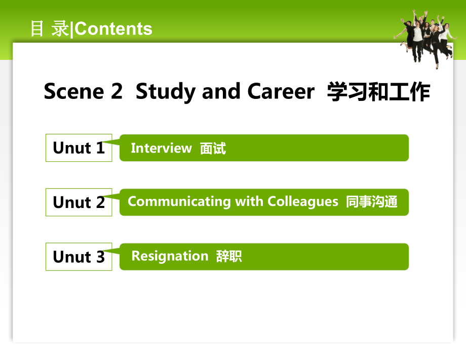 《日常情景英语会话(下册)》教学课件07学习和工作_第2页