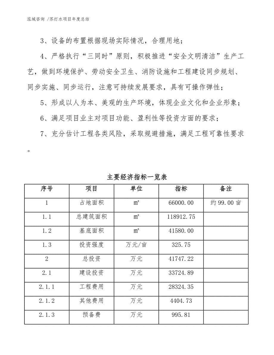 苏打水项目年度总结范文_第5页