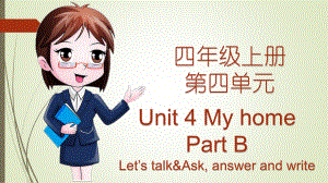 人教版小学英语四年级上册第四单元Unit-4-My-home-Part-B-Let's-talk课件