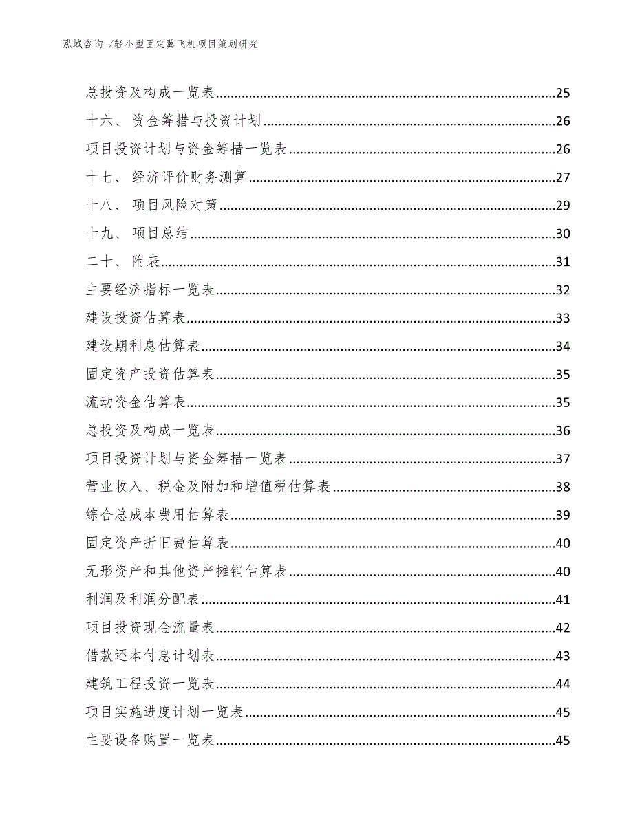 轻小型固定翼飞机项目策划研究【范文】_第4页