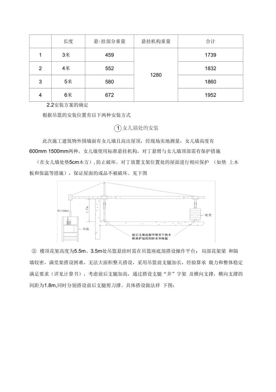 吊篮安全专项施工方案1_第5页