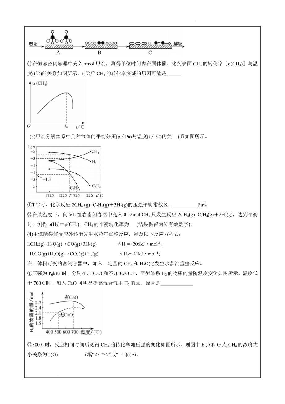 2022届安徽省高三下学期5月考前适应性考试（合肥三模）理综化学试题Word版_第5页