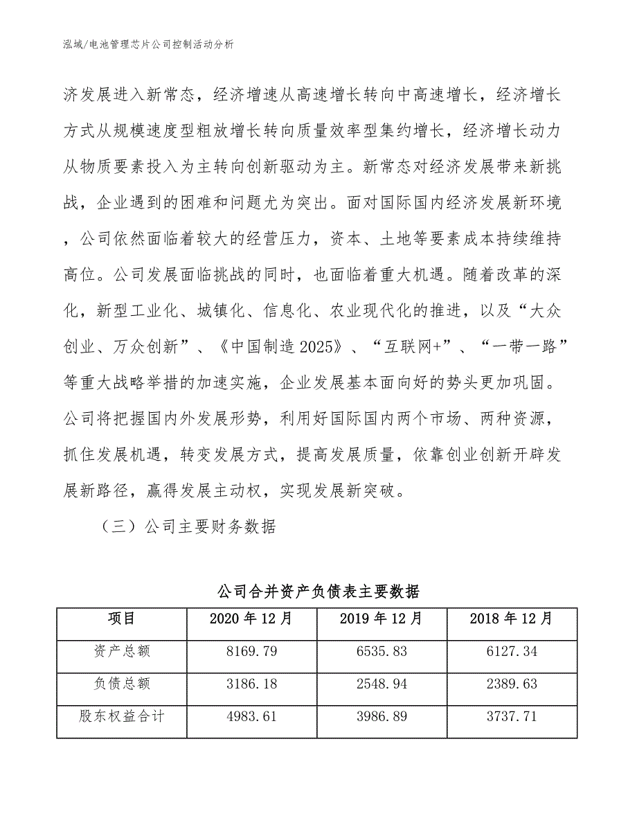 电池管理芯片公司控制活动分析【参考】_第4页