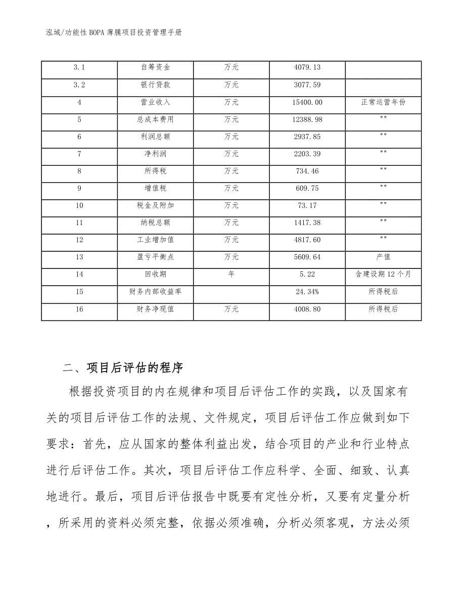 功能性BOPA薄膜项目投资管理总结【范文】_第5页