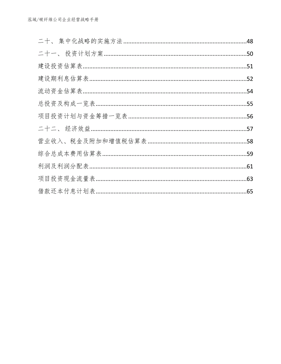 碳纤维公司企业经营战略手册_范文_第2页