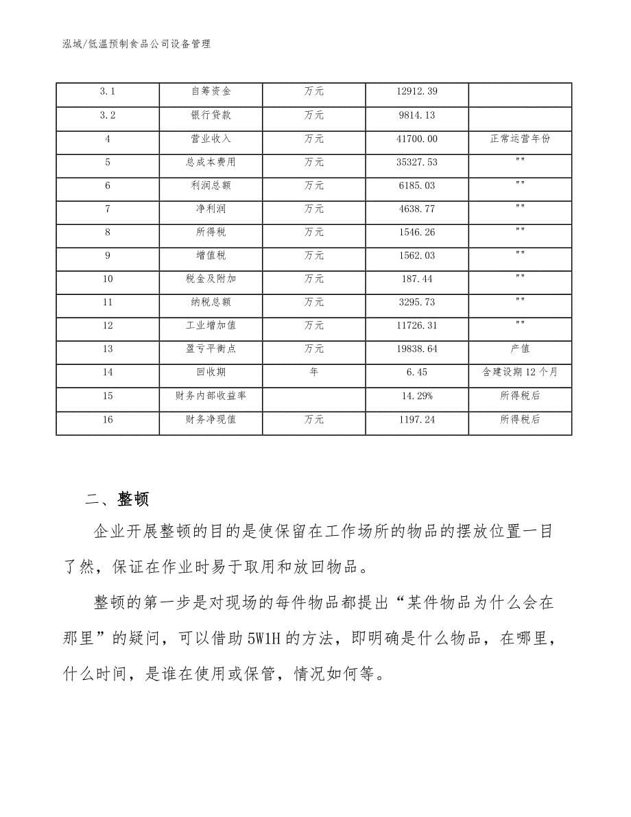 低温预制食品公司设备管理_第5页