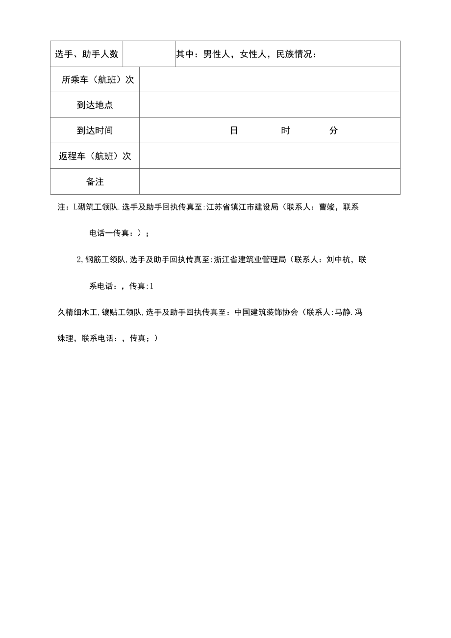 回执全国建筑业职业技能大赛裁判员回执表_第2页