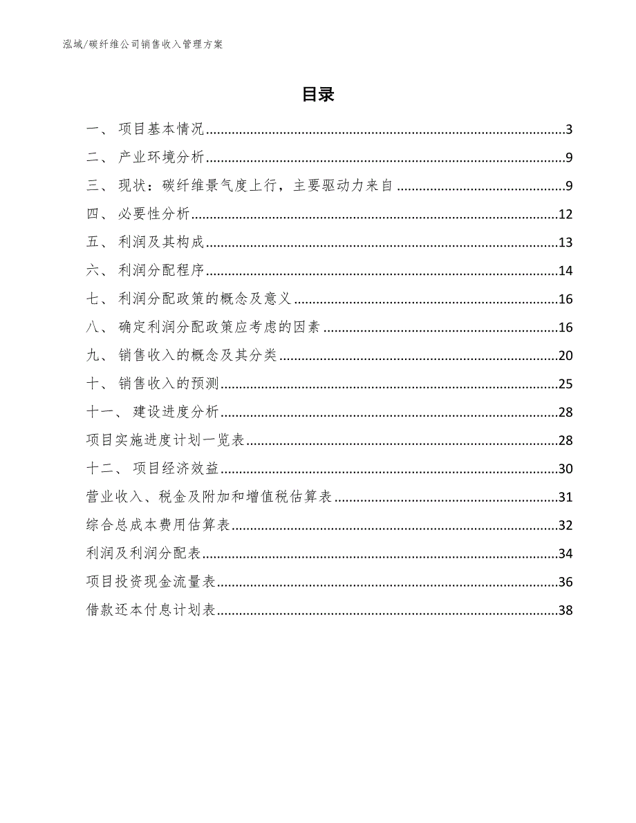 碳纤维公司销售收入管理方案_范文_第2页