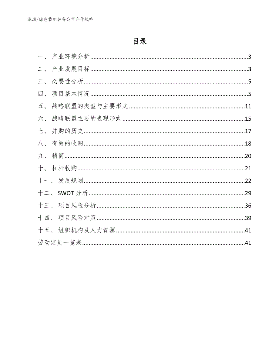 绿色载能装备公司合作战略（参考）_第2页