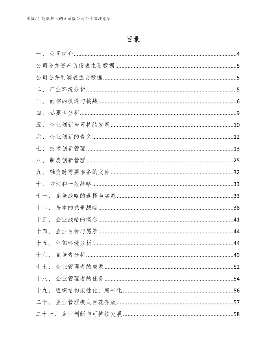 生物降解BOPLA薄膜公司企业管理总结【参考】_第2页