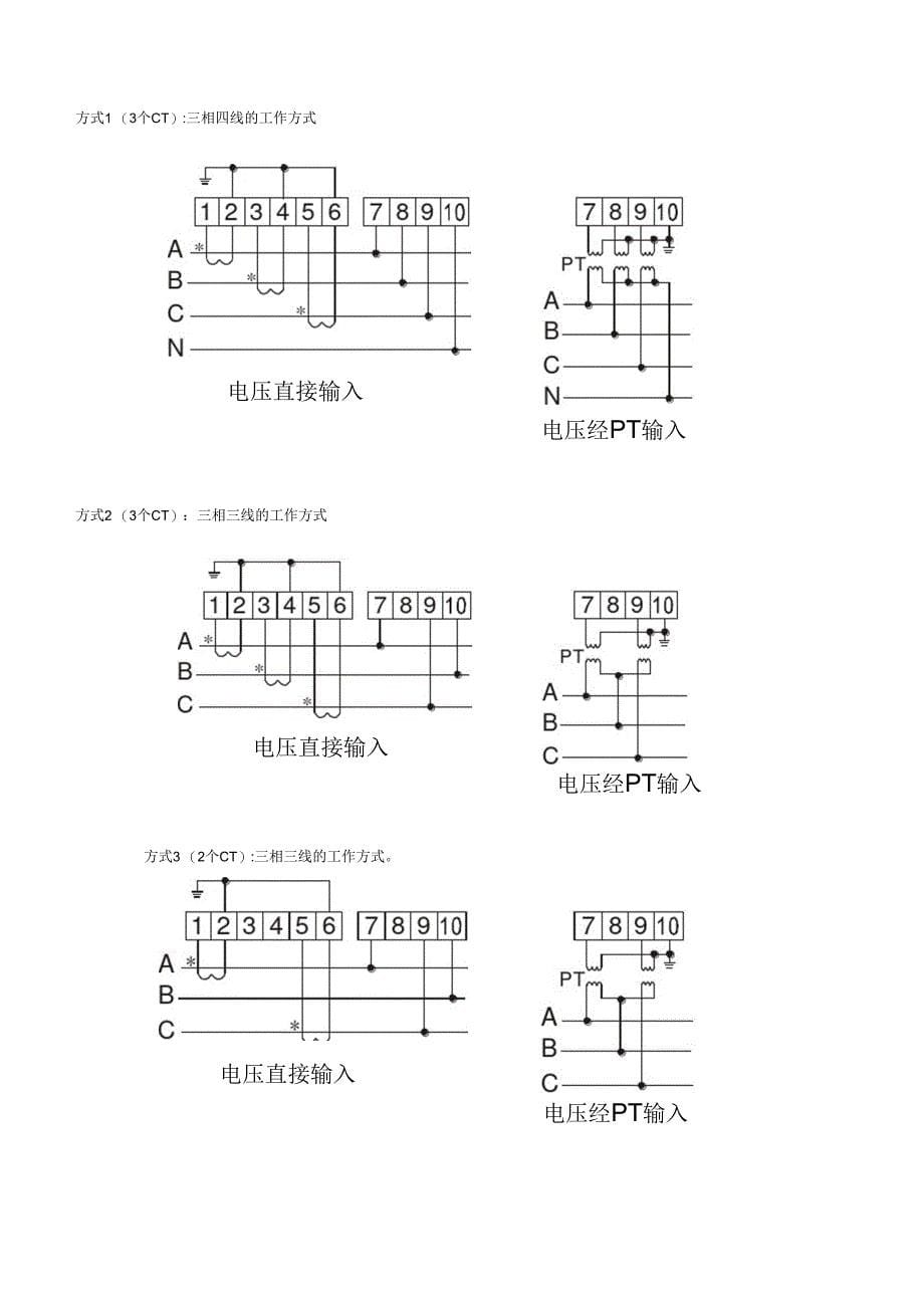 多功能计量电量仪表用户手册_第5页