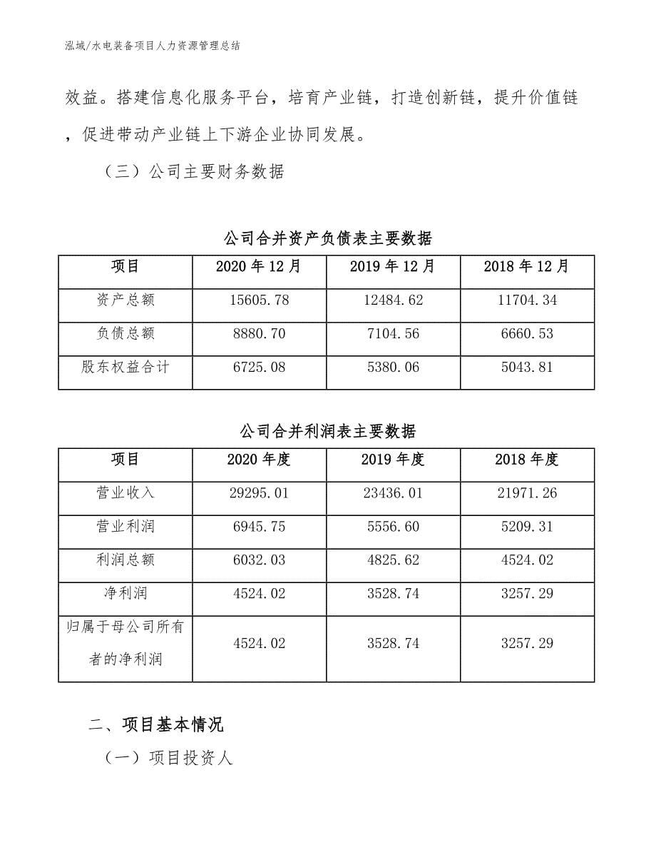 水电装备项目人力资源管理总结_第5页