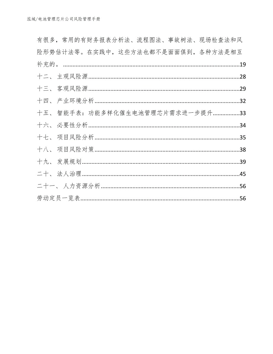 电池管理芯片公司风险管理手册（范文）_第2页