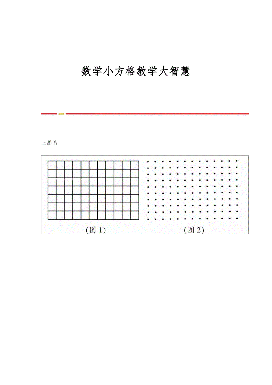 数学小方格教学大智慧_第1页