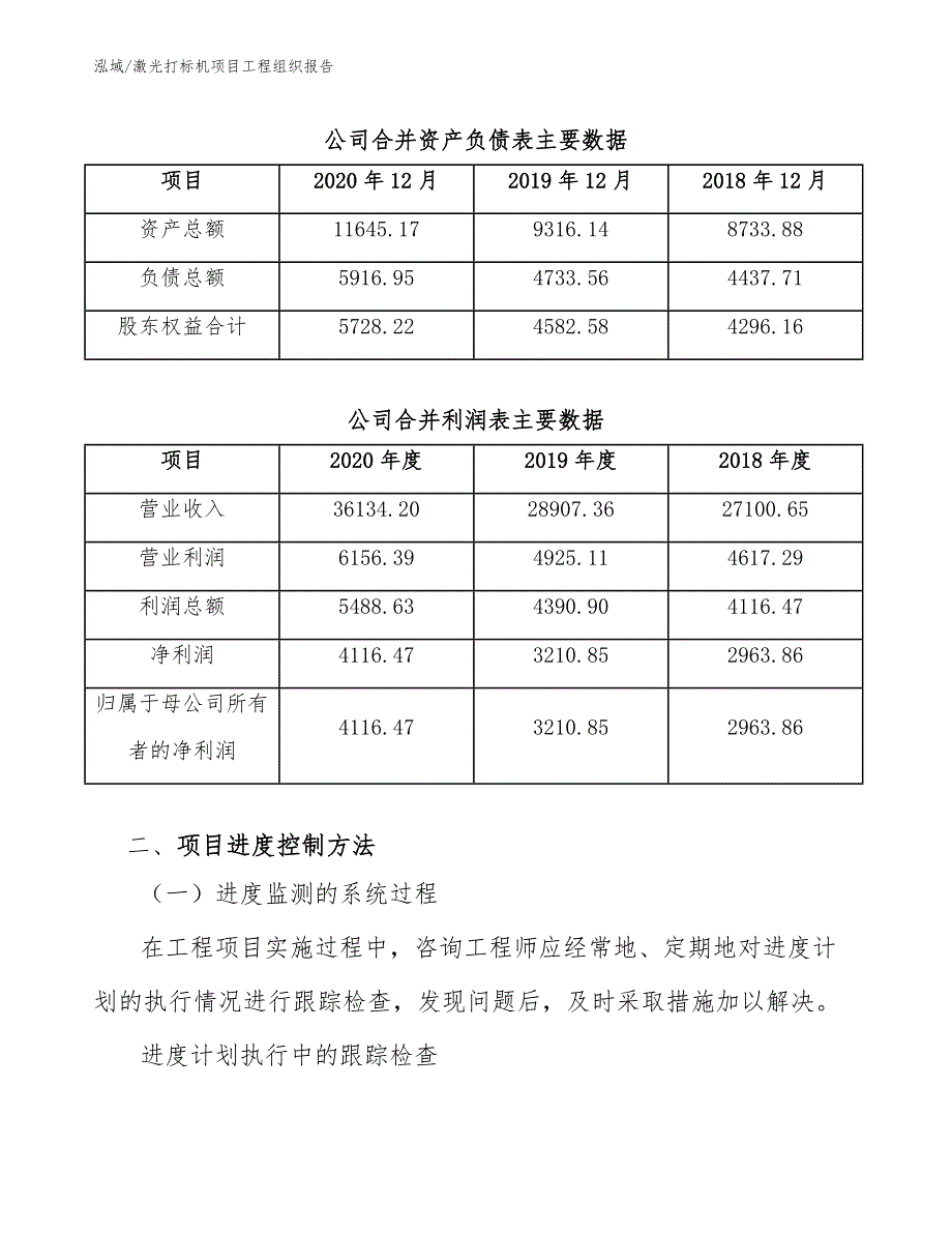 激光打标机项目工程组织报告（范文）_第4页