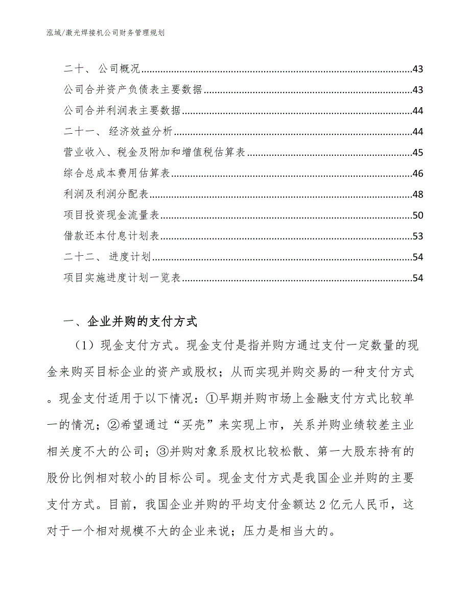 激光焊接机公司财务管理规划_第2页