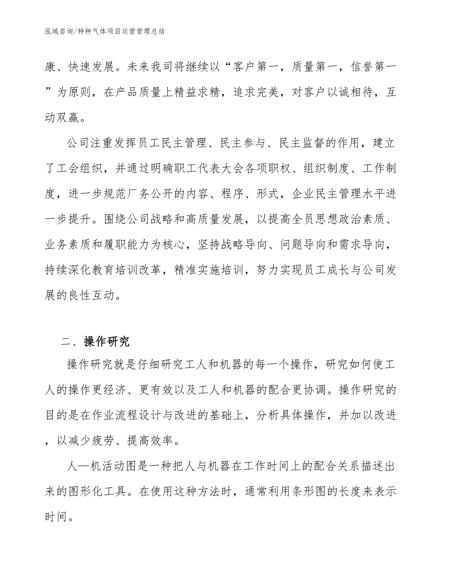 特种气体项目运营管理总结（范文）_第4页