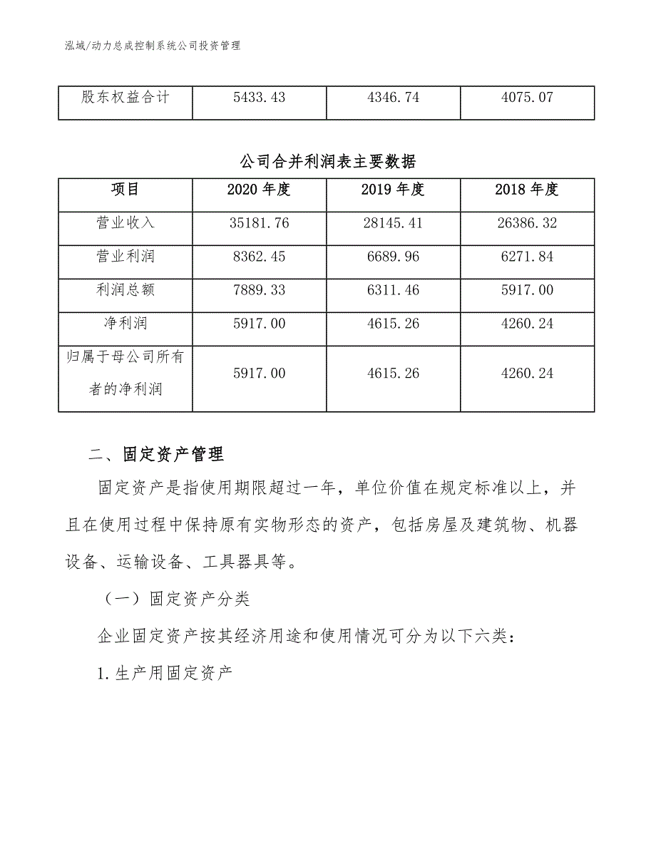 动力总成控制系统公司投资管理_第3页