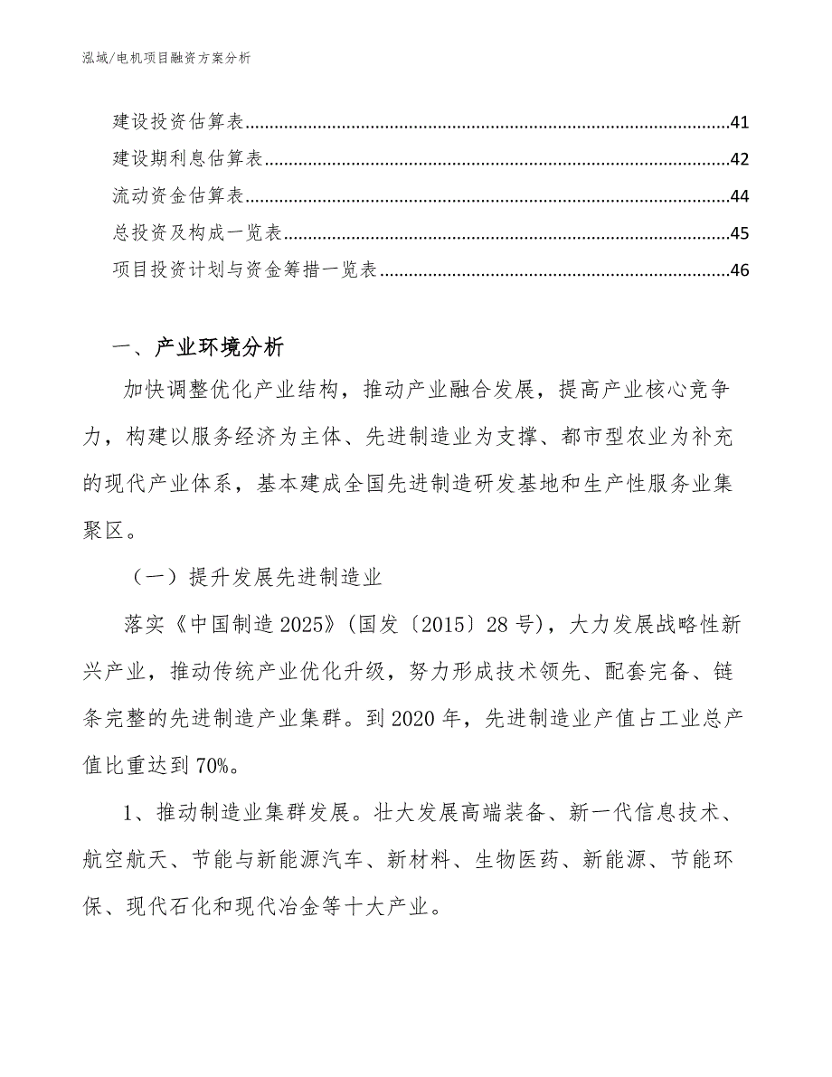 电机项目融资方案分析【参考】_第2页